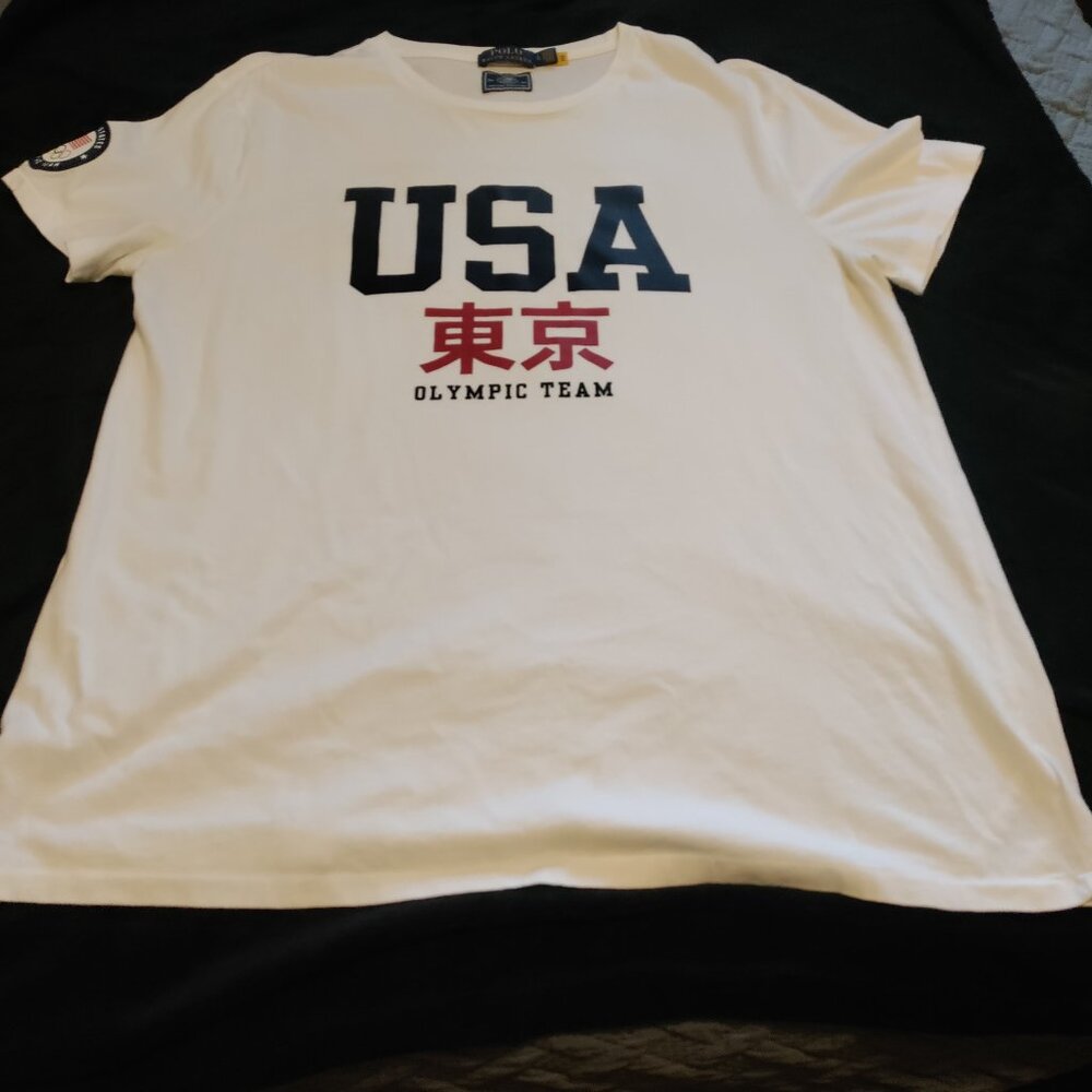 Ralph Lauren Olympic Polo Tee. Pre-Loved !
